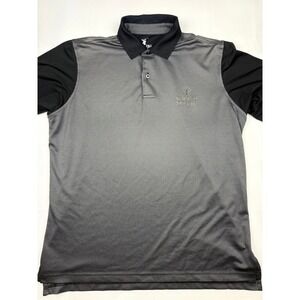 Fairway and Greene Polo Shirt Medium Grey Black Old Course St Andrews Links Tech